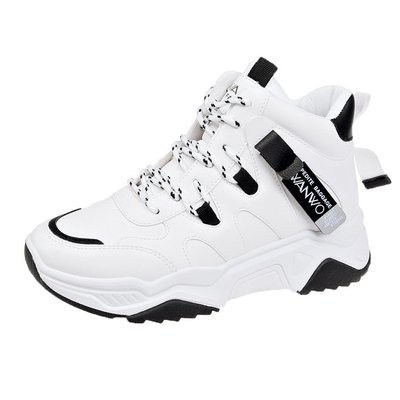 [ ORIGINAL IMPORT ] Sneakers Wanita Import Sepatu Wanita Import Premium Quality  Q52-PUTIH HITAM