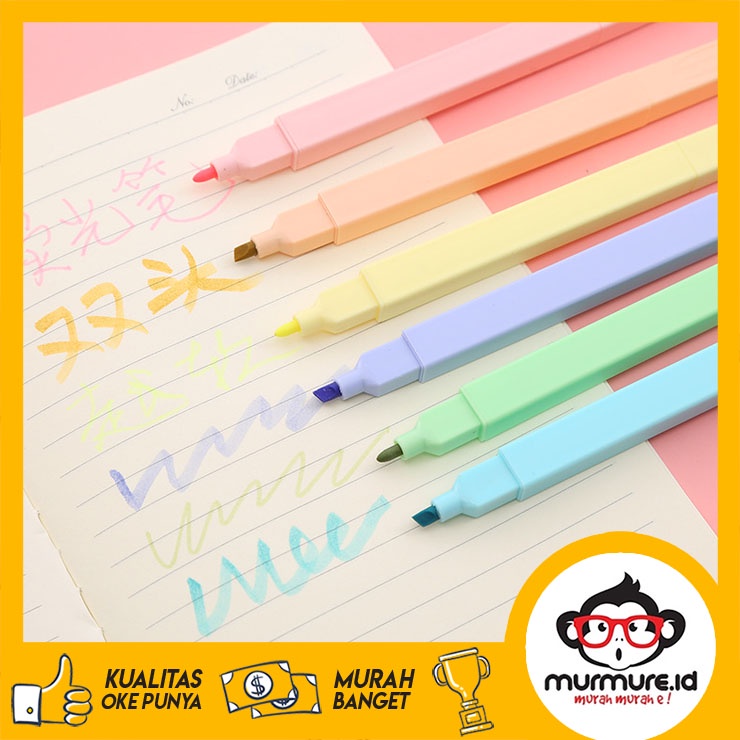 

MURMURE.ID | STABILO WARNA WARNI PASTEL SET 6 PCS WARNA MURAH LUCU READY STOCK BERKUALITAS PN104