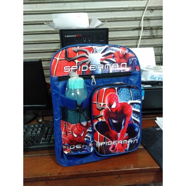 REALPICT Ransel anak Boboiboy/Spiderman gratis botol minuman