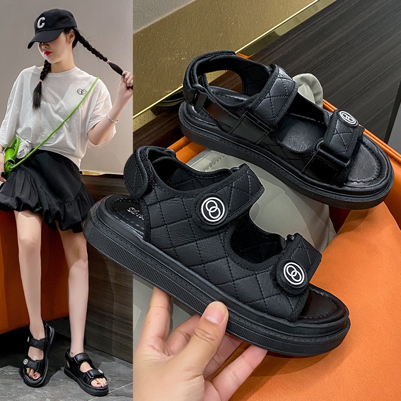 Zealo.Shoes 151 Sandal Wanita Sandal Gunung Sandal Import Premium Quality Casual Santai Sandal Wedges Tali Fashion Wanita Import - Sandal Anti Slip / Sandal Anti Licin