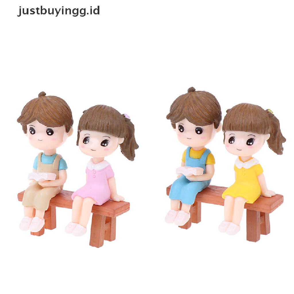 1 Set Miniatur Pasangan Kekasih Untuk Dekorasi Rumah Boneka