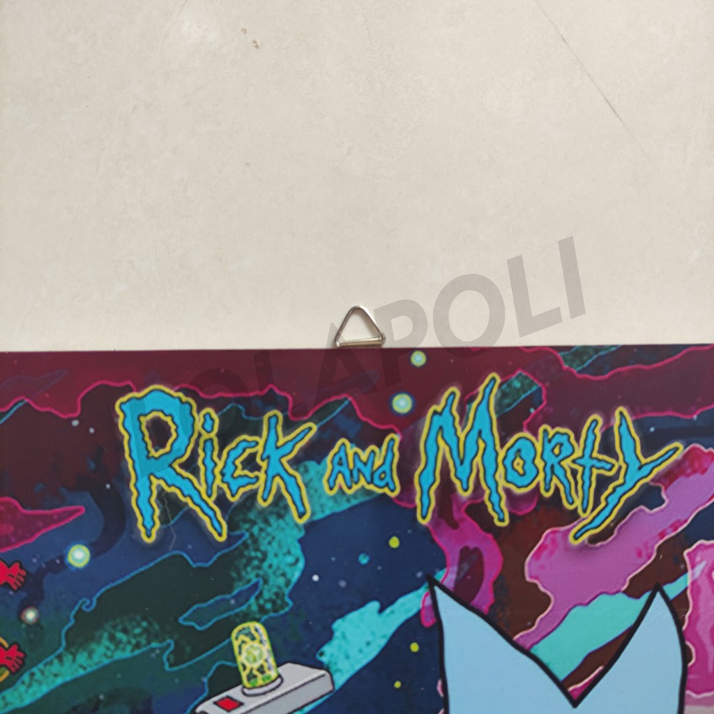 Hiasan Dinding Poster Kayu - Series Rick