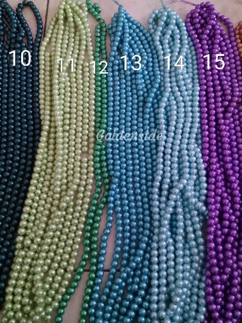 Mutsin Berat 8mm monte mutiara sintetis 8mm/string (+-120butir)