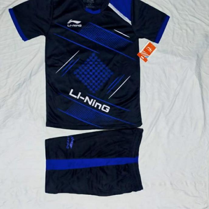kaos badminton anak baju bulutangkis anak setelan badminton anak setelan anak pria wanita Li-Ning
