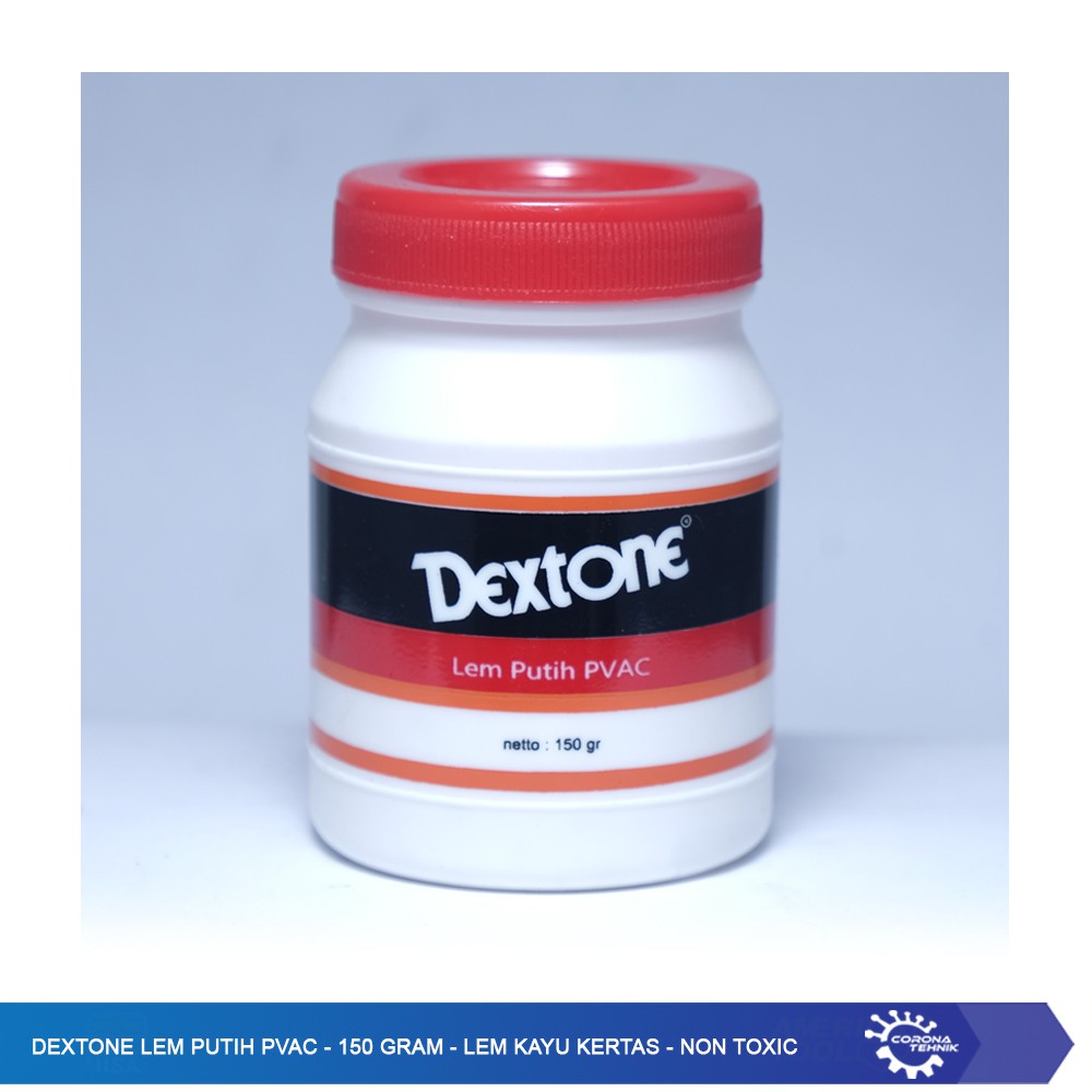 Dextone Lem Putih PVAC - 150 Gram - Lem Kayu Kertas - Non Toxic