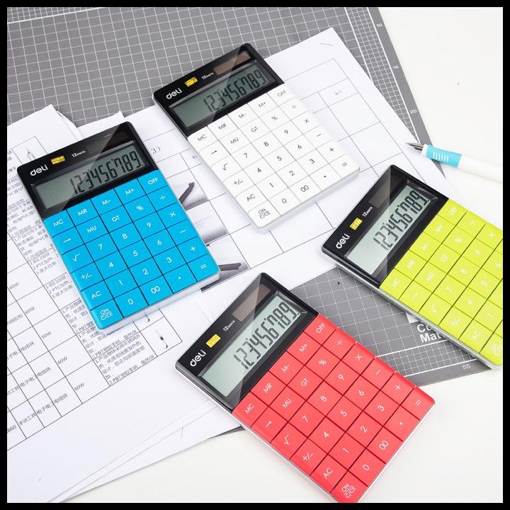 

Deli E1589 Calculator/Kalkulator-Modern Calculator 12-Digit