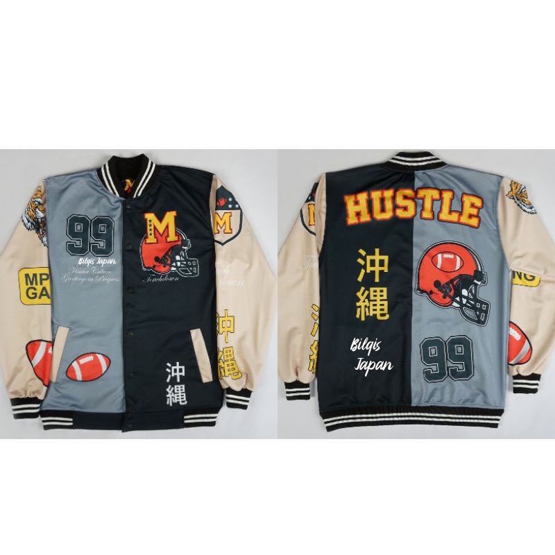 jaket pria Parsity/ Varsity keren/ varsity bisbol/ jaket bisbol/ Jaket Varsity Pria wanita-HUSTEL M99