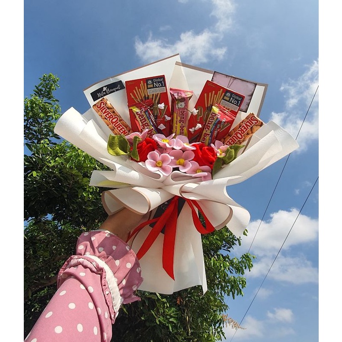 

buket bunga mix snack