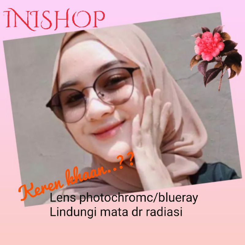 Kacamata Wanita Kekinian STANDAR OPTIK Lensa photo chromic/Blueray