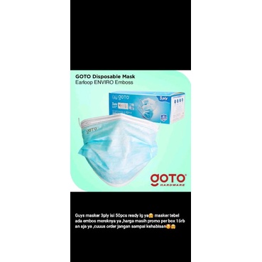 Masker 3ply murah merek goto