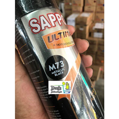 Sapporo Ultimate M73 Metalic Black 400 Ml / daimond black / hitam metalic