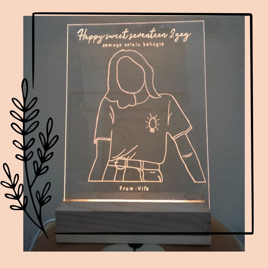 

Arylic | Acrylic lukis | acrylic lampu | akrilik | Kado Ulang tahun | custom akrilik