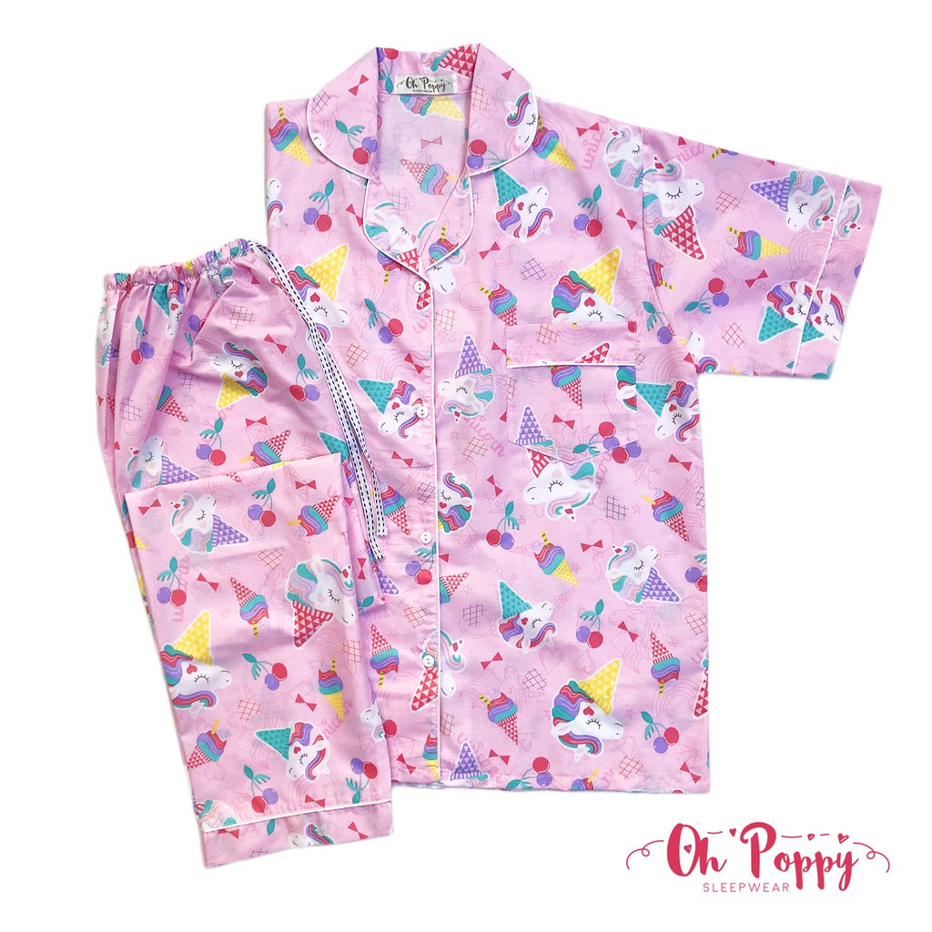  Baju  Tidur Unicorn  Lengan Panjang BAJUKU