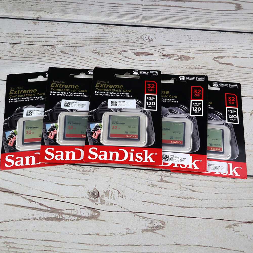 IDN TECH - SanDisk Extreme Compact Flash Card VGP-20 (120MB/s) - SDCFXSB