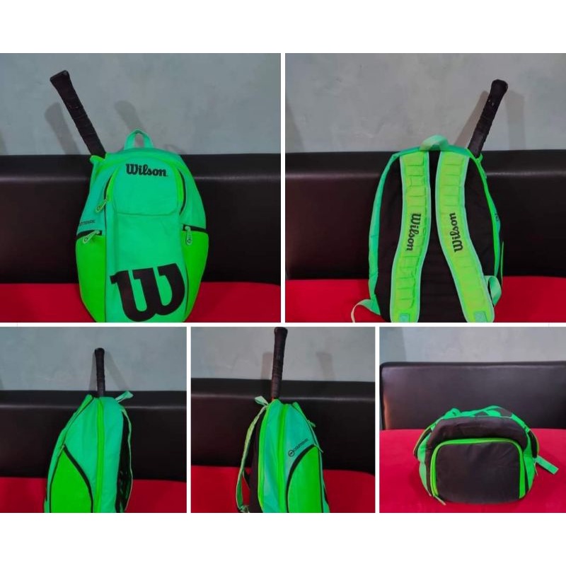 Sepaket sepatu tenis djokovic dan tas wilson second original