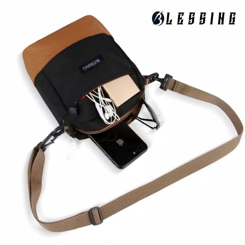 Tas Selempang Pria Outdoor Kekinian Blessing / Slingbag pria / Handbag / Waistbag