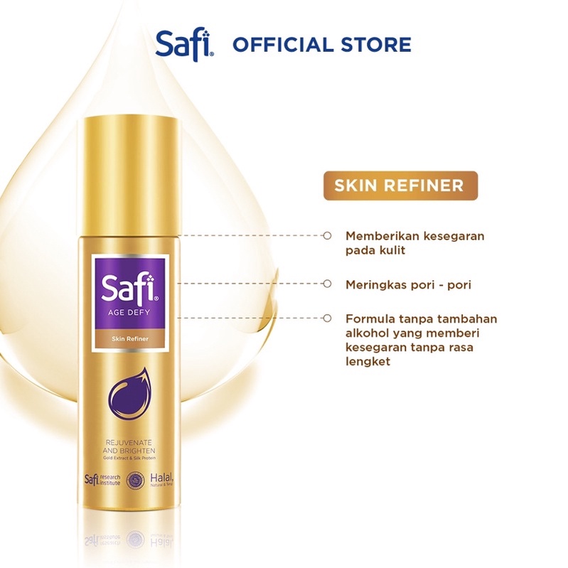 SAFI Age Defy Series Indonesia / Cleanser Toner Essence Serum Cream Sunscreen Shampoo Hair Eye Mask