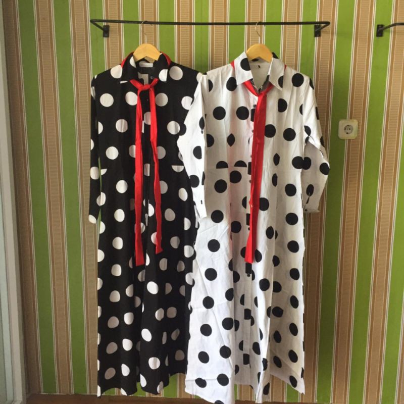 GAMIS MOTIF POLKADOT