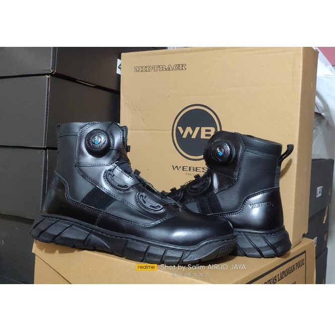 SEPATU PDH MIDTRACK TALI PUTAR WB ORIGINAL