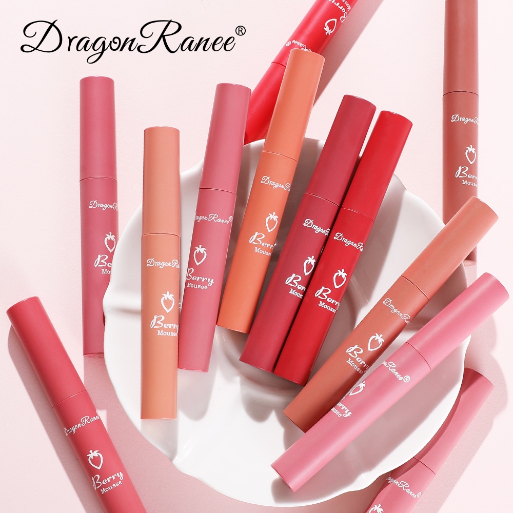 NEW DRAGON RANEE BERRY MOUSSE  LIPSTICK MATTE LIPSTIK LIP GLOSS