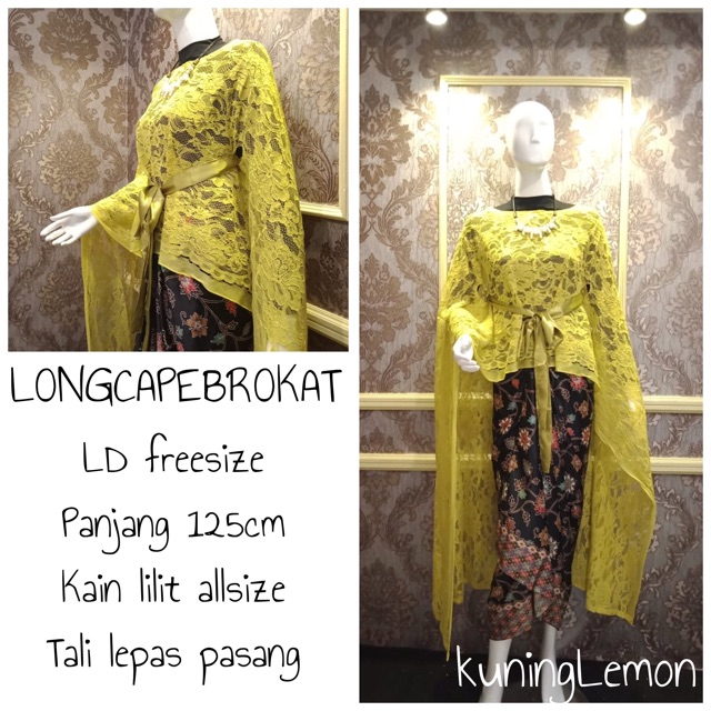 LONGCAPE BROKAT / KEBAYA MODERN / BAJU KONDANGAN