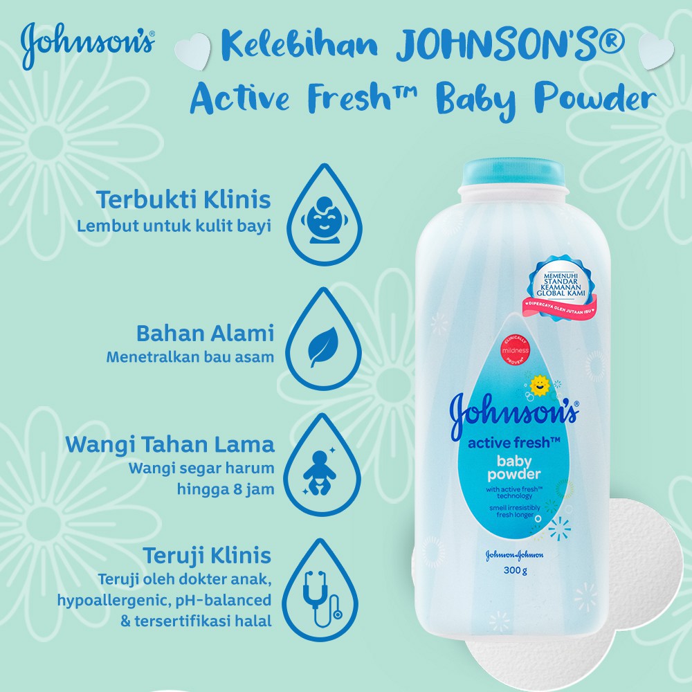 JOHNSON'S Baby Powder - Bedak Bayi 300gr