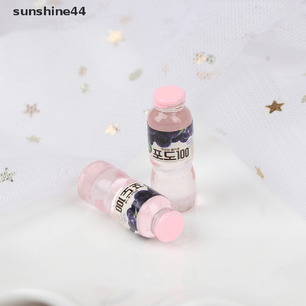 Sunshine 5Pcs Miniatur Botol Minum Skala 1: 12 Untuk Aksesoris Dapur Rumah Boneka