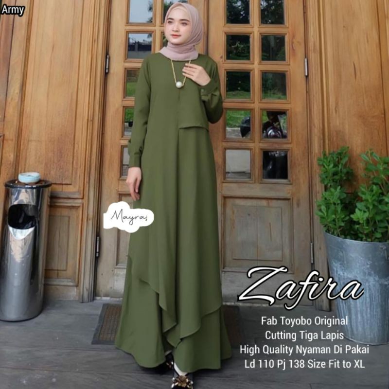 ZAFIRA DRESS# Dress Wanita muslimah#Gamis