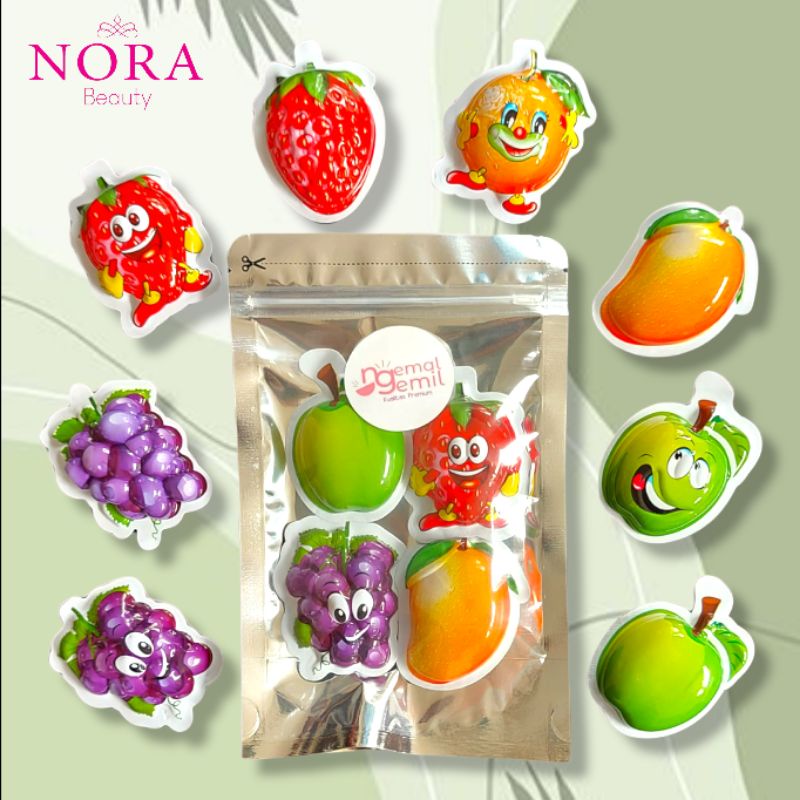 

Cemilan Fruit Gummy Jelly Buah Mix (Harga Perbungkus)