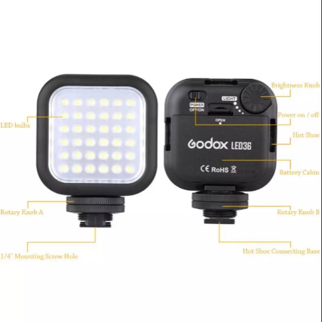 Godox led36 36 led lighting youtuber vlog vloging video light film kamera camera dslr mirrorless