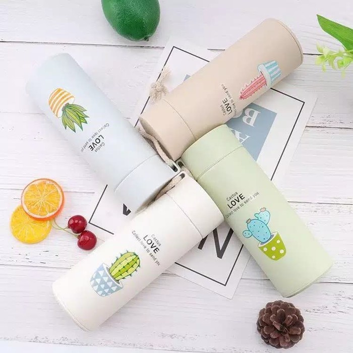 Type BKC kaktus botol minum kaca tali cactus souvenir Travelling Botol Minum Viral