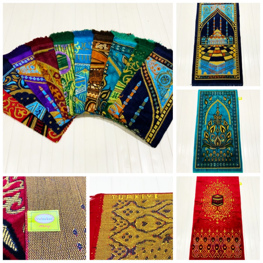 Paket Souvenir Sajadah Turki Timbul+ Tasbih Sovenir Parcel Sajadah
