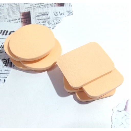 Spons Bedak Polos / Spons Bedak Kotak / Spons Bedak Bulat