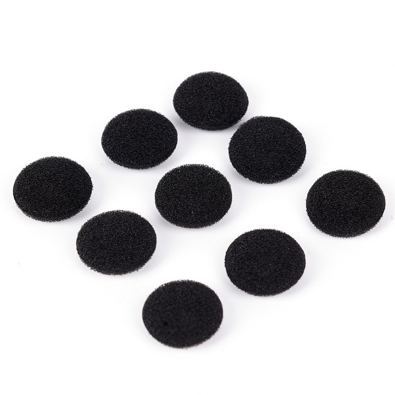 {LUCKID}30PCS Black Soft Foam Sponge Ear Pad Earbud Cap For Headphone Earphone Cover