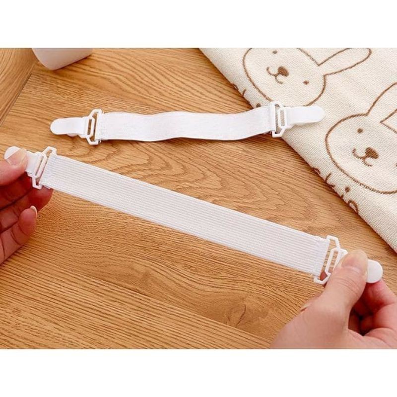 Tali Karet Pengait Sprei Kasur Bed Sheet Grippers Strap Penjepit Clip