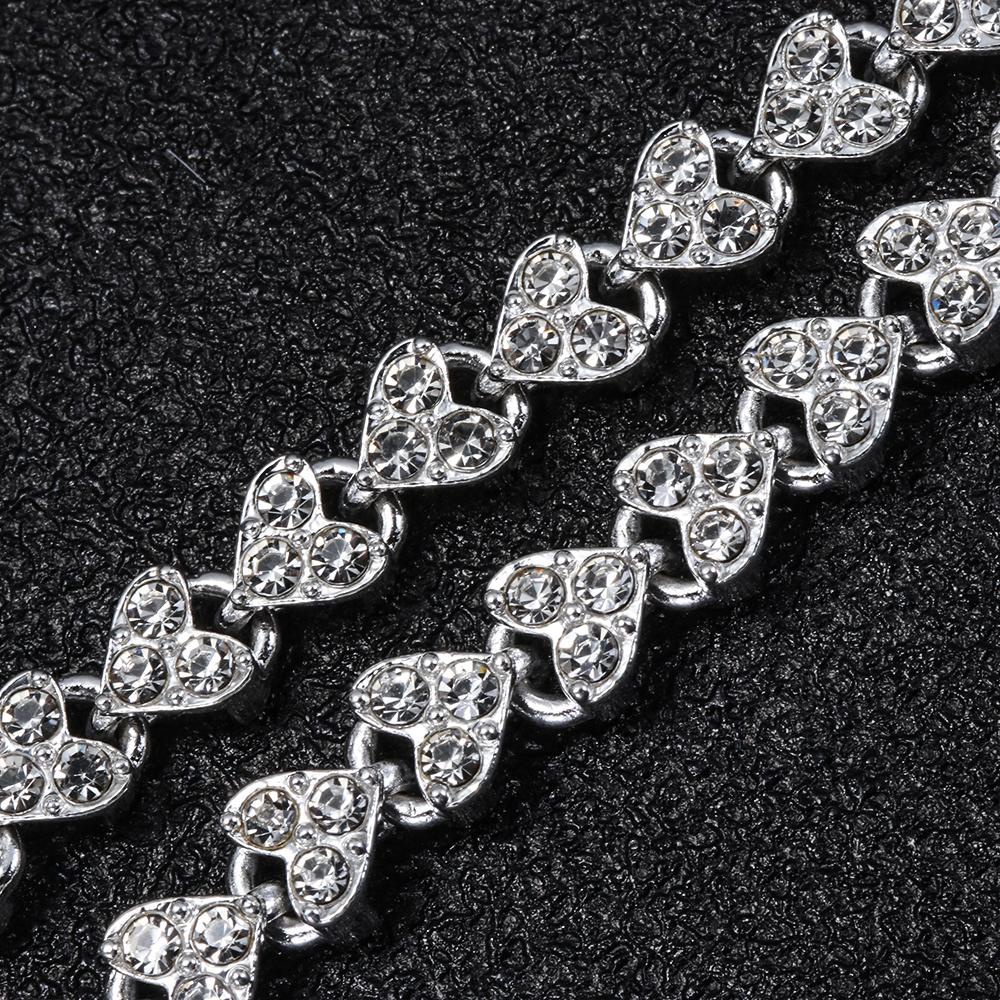 R-flower Rhinestone Bracelets Shiny Wedding Bridal Austria Kristal Tangan Rantai