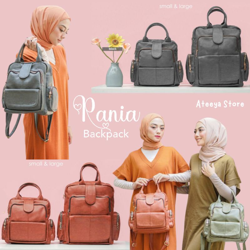 HODY// Hody - Rania Backpack by Hody Bag READY Tas Ransel Punggung Wanita Zefa Wallet