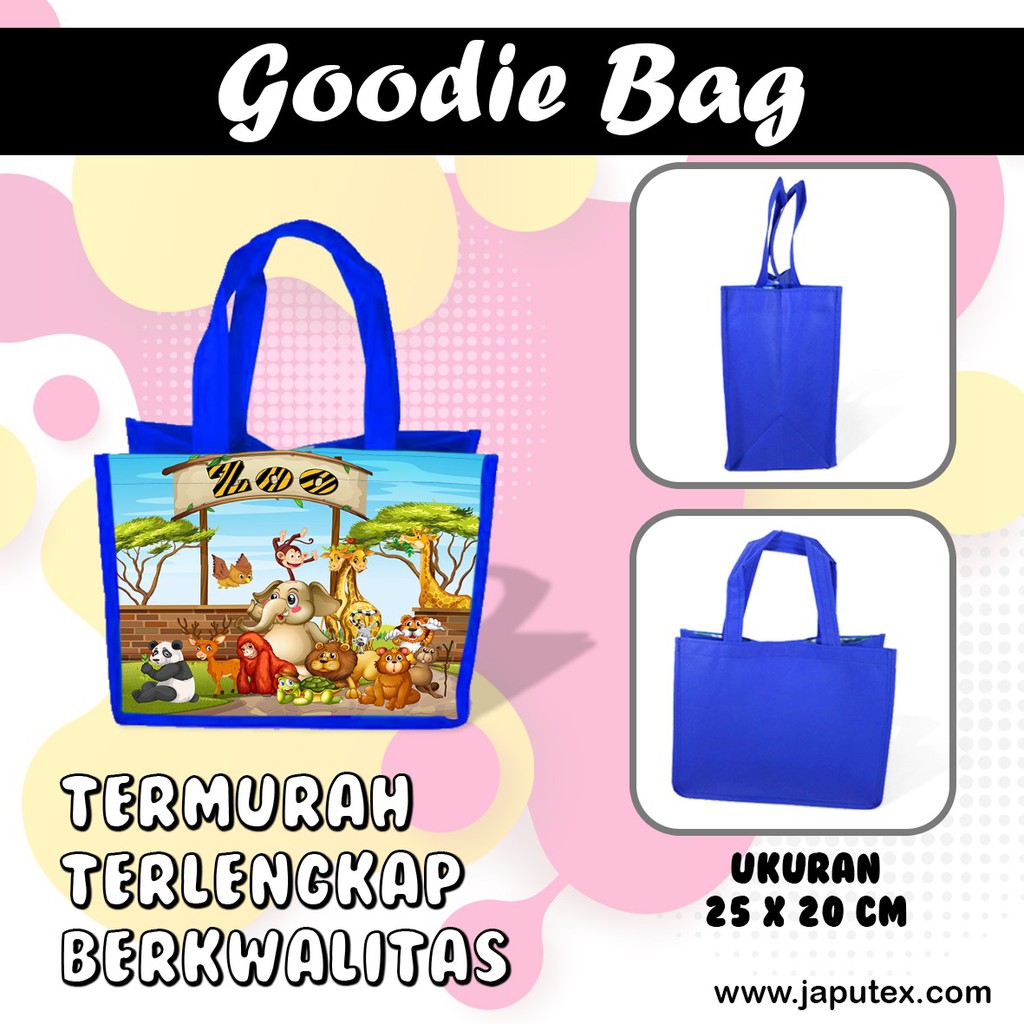 

Tas Souvenir Ultah Gambar ANIMAL 06 (ZOO) Goodie Bag Cute Anak