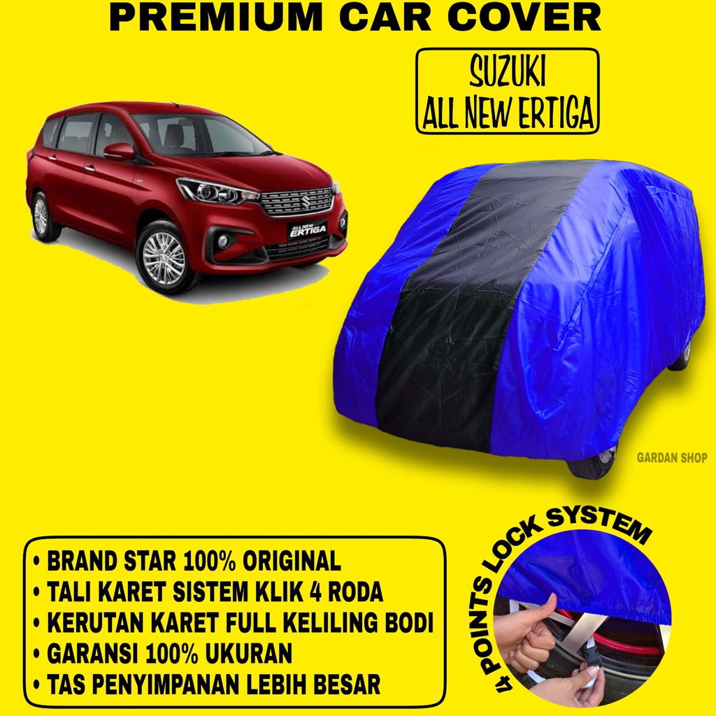 Body Cover SUZUKI ALL NEW ERTIGA BIRU HITAM Penutup Bodi Mobil Suzuki All New Ertiga Waterproof PREMIUM