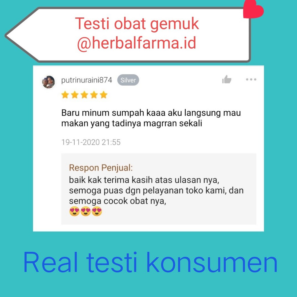 OBAT GEMUK / VITAMIN PENAMBAH BERAT BADAN