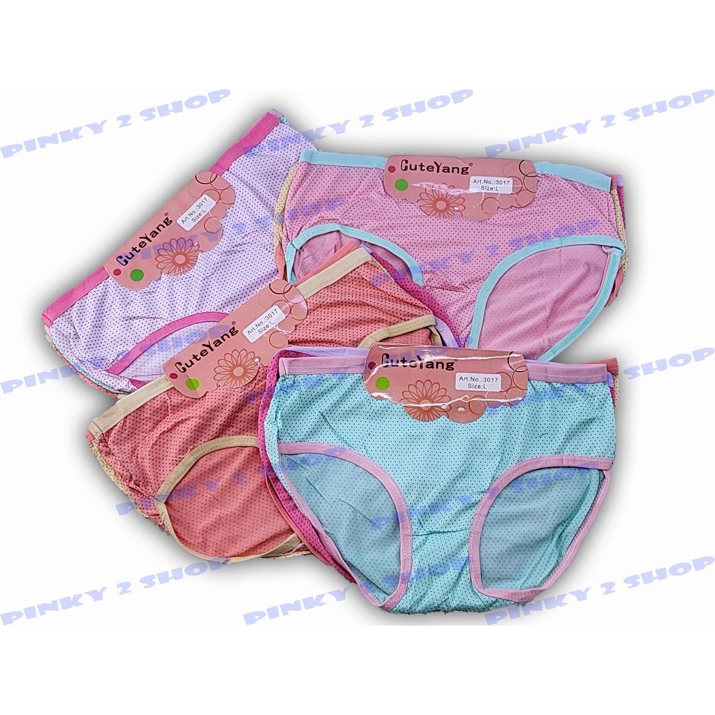 BUNDLE 3PCS CELANA DALAM WANITA MOTIF BINTIK