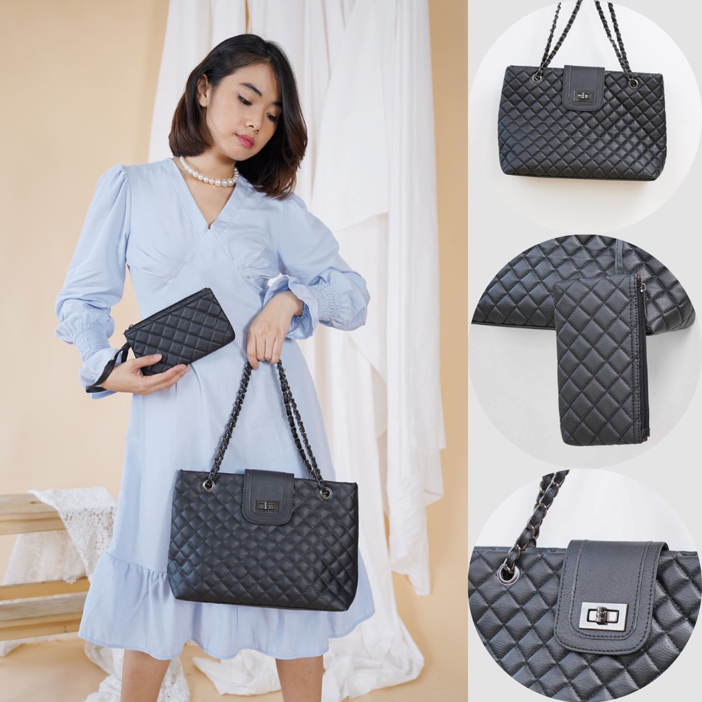 KLAVIOHELLO - TAS WANITA PREMIUM + POUCH