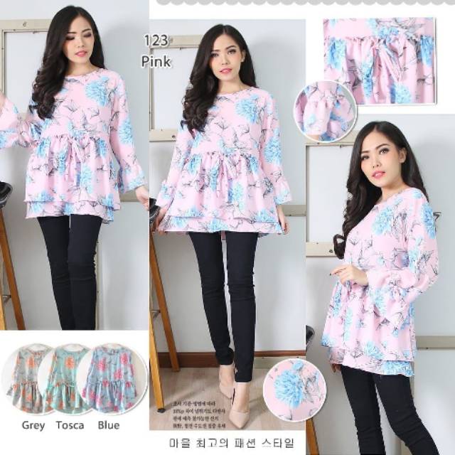 Atasan Wanita Motif Bunga