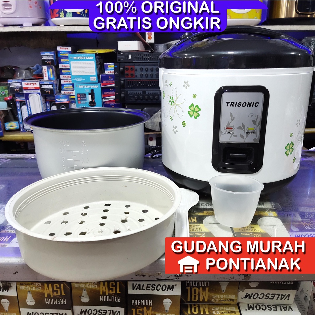 Ricecooker Trisonic 1,8liter magiccom magic kom langsung penghangat