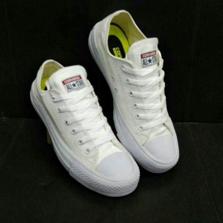 sepatu converse putih polos,sepatu converse full white,sepatu converse ct 2