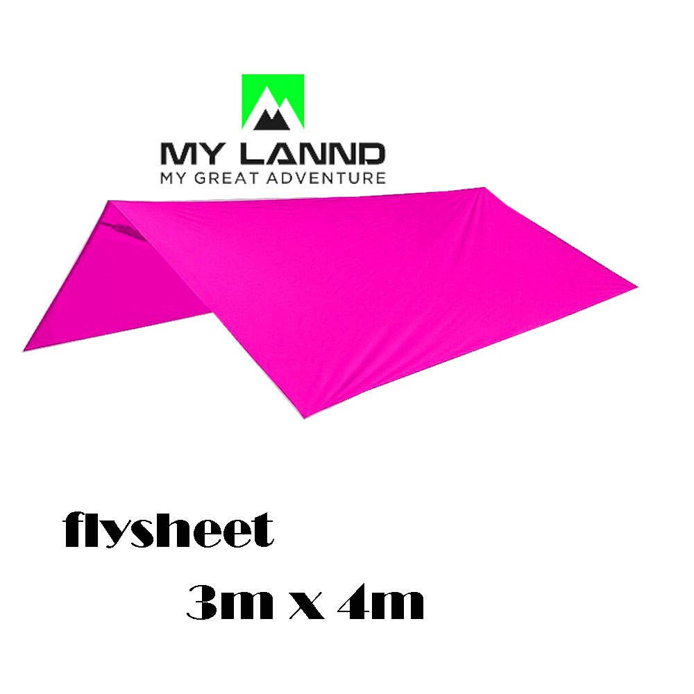 Flysheet Tenda Waterproof 3Mx4M 19 Loop Murah