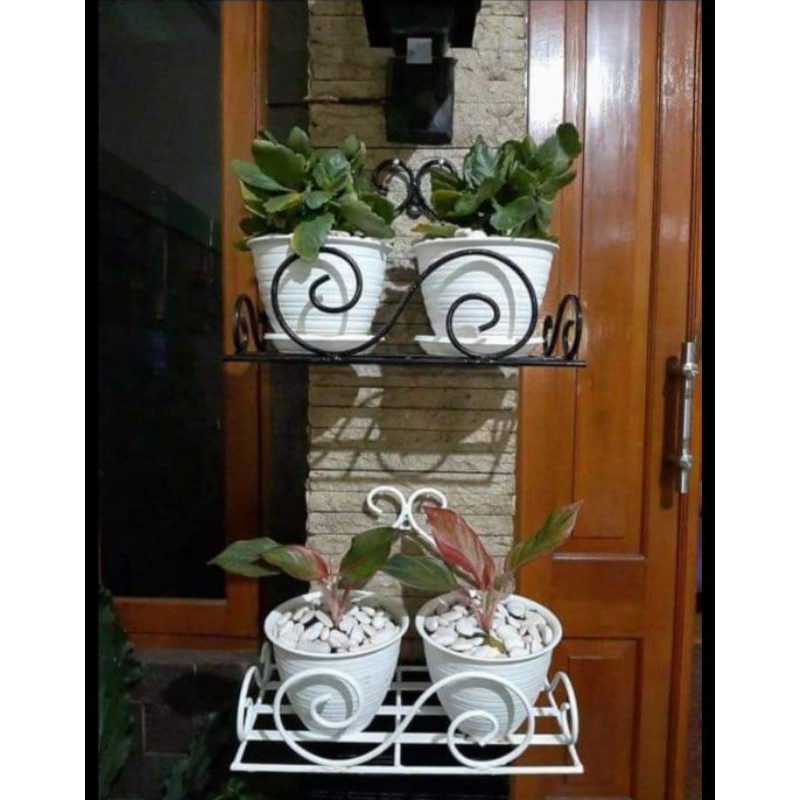 RAK BUNGA DINDING/RAK BUNGA BESI DINDING/HIASAN DINDING