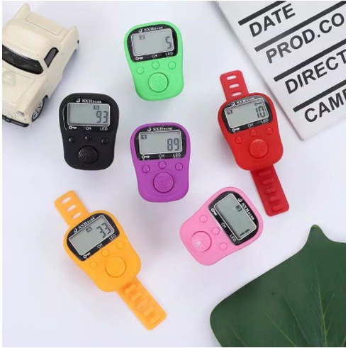 Tasbih Digital LED Cas Charger 5 Channel Premium Original Alat Hitung Finger Count