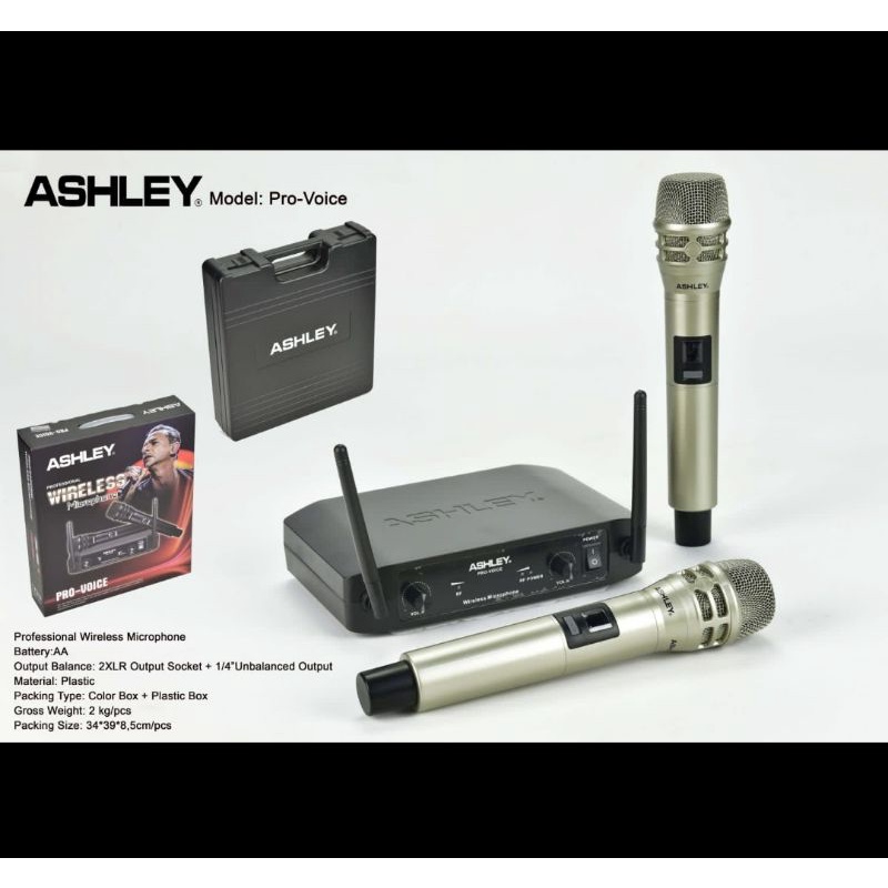 MIC WIRELESS ASHLEY PRO VOICE/PROVOICE NEW