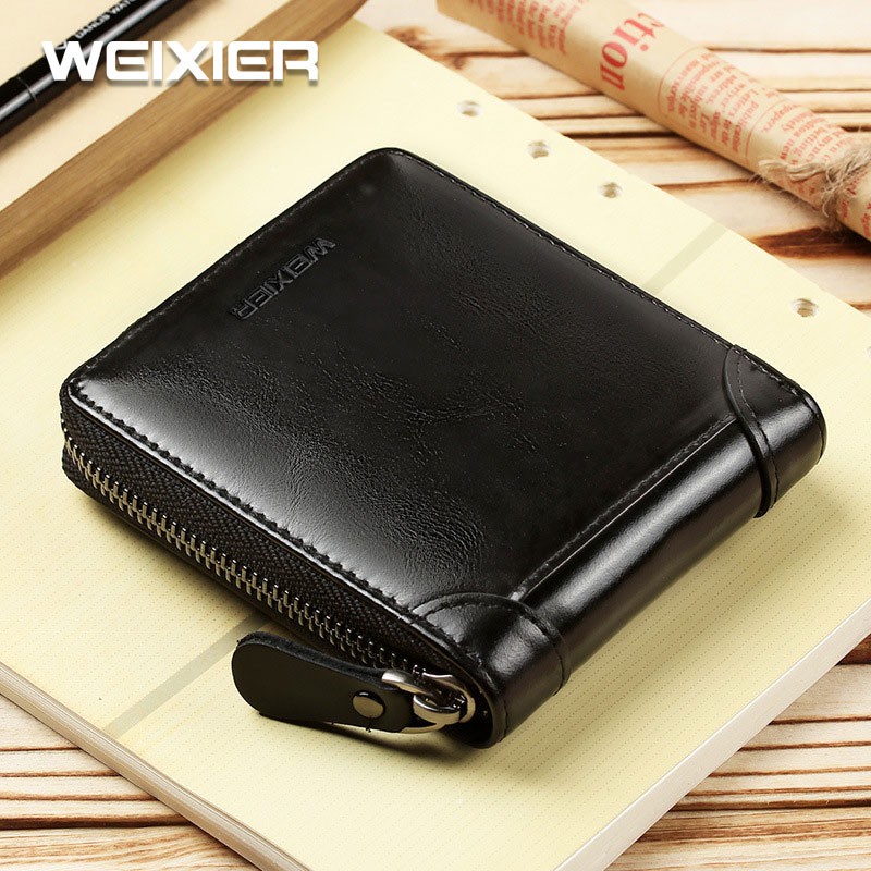 FREE ONGKIR  WEIXIER W98 Dompet Pendek Pria Kulit Premium